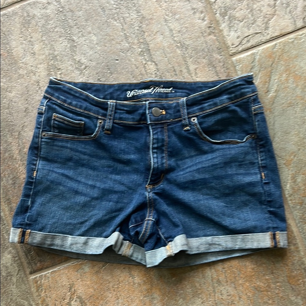 Universal Thread Blue Jean Shorts Mid-Rise Cuffed